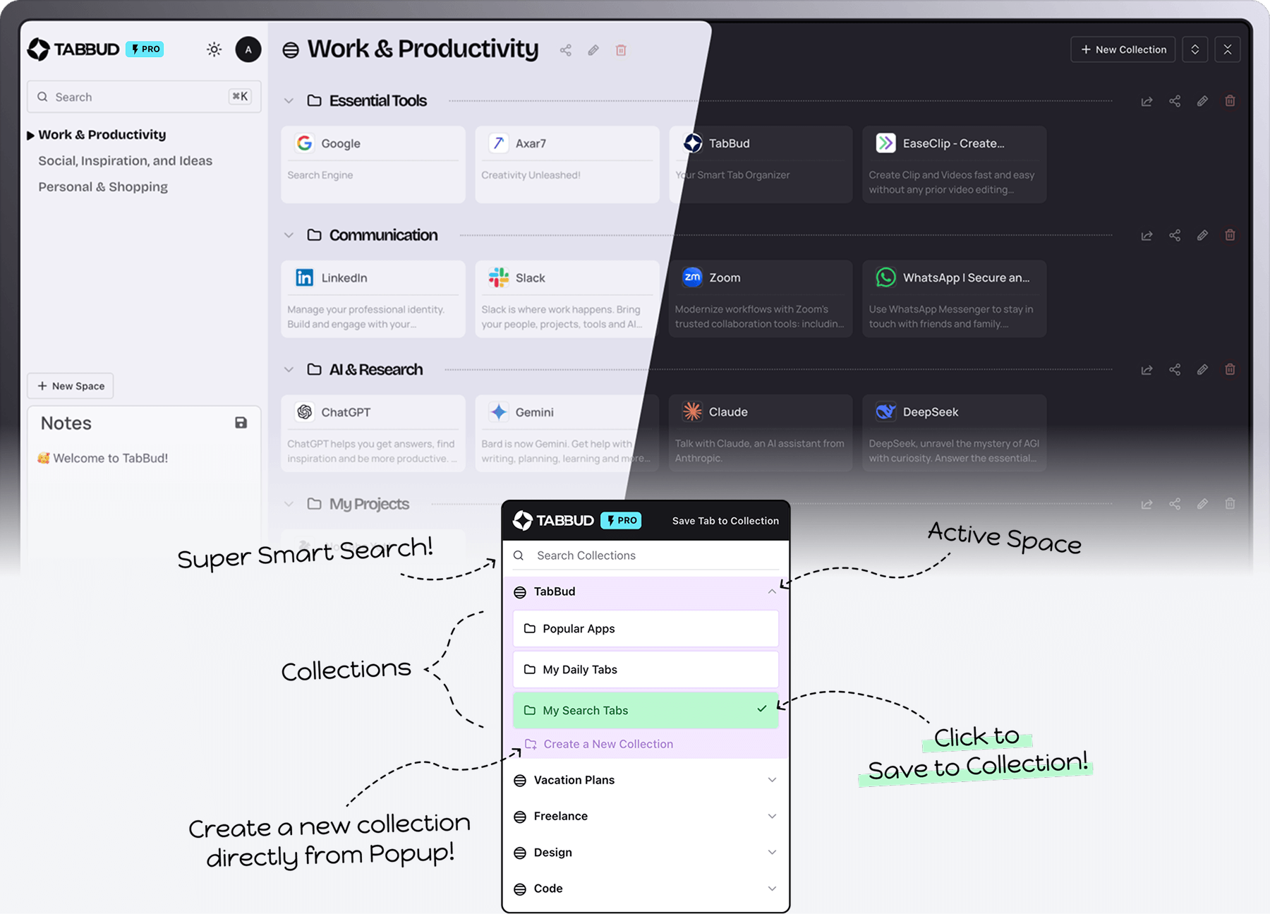 TabBud - Smarter New Tab & Popup Experience